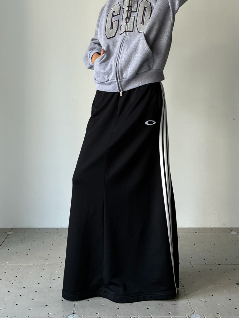 TRACKSUIT SKIRT BLACK