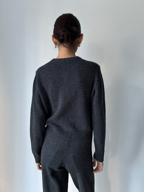 SRC CASHMERE CARDIGAN GREY