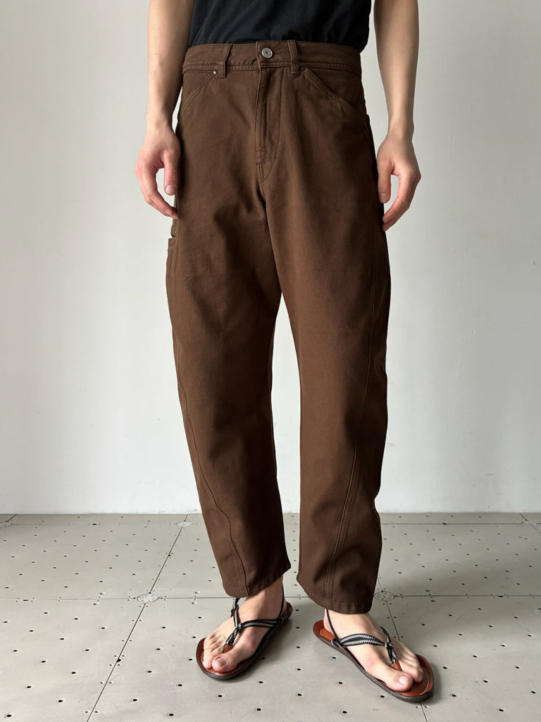 【PA1102 LD1068】TWISTED WORKWEAR PANTS BROWN