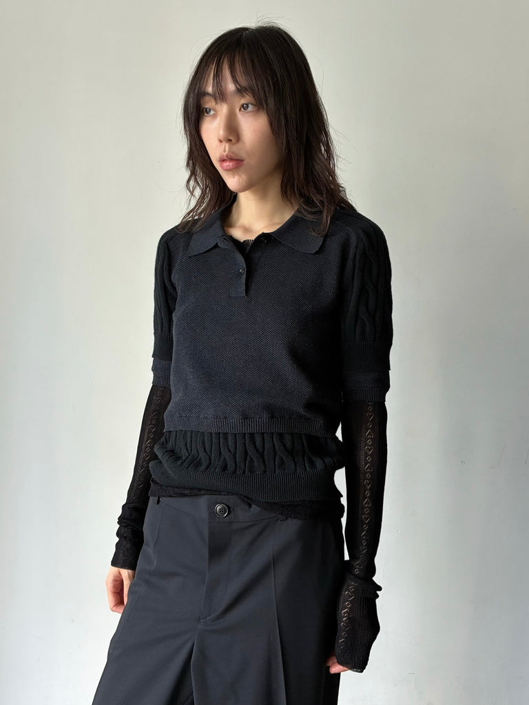 【S6-M-4028】POLO ALL-IN BLACK