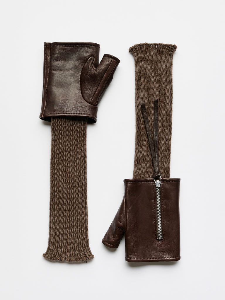 【A4268WWA】WRIST WARMER BROWN