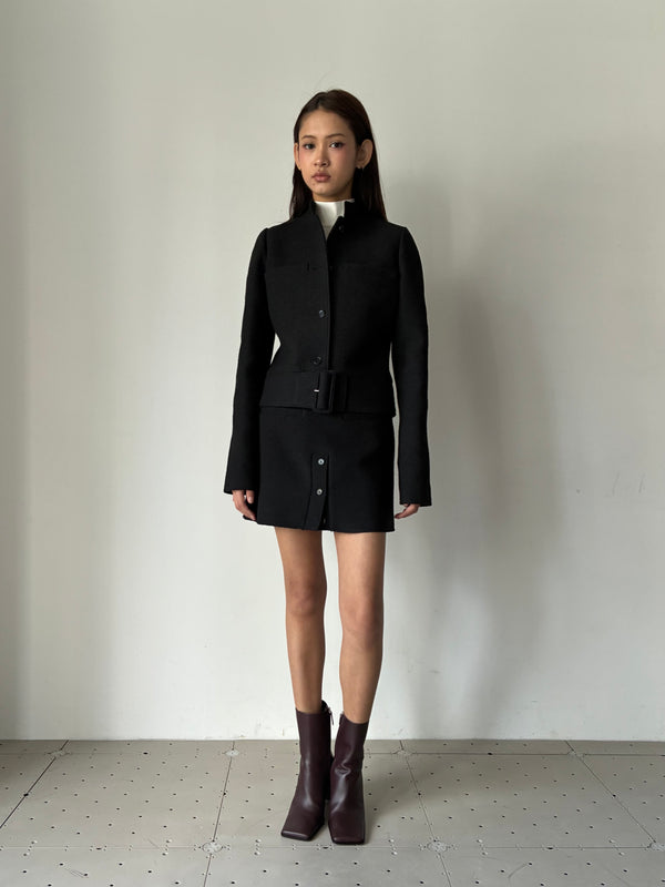 BUCKLE HERITAGE TWEED JACKET BLACK