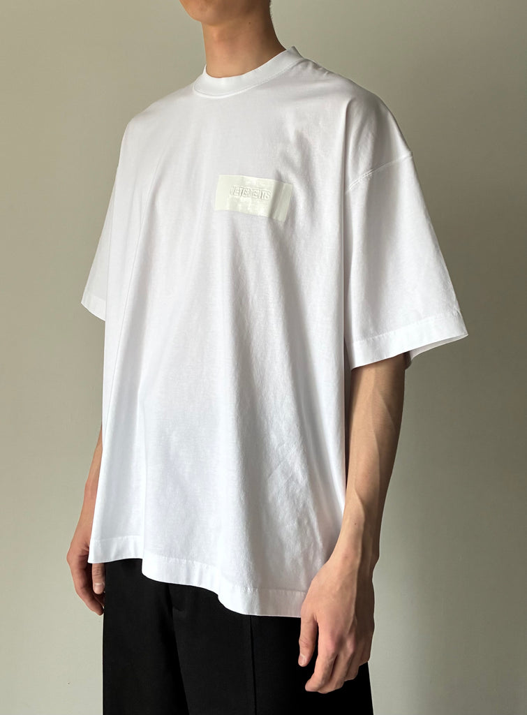 TAPED LOGO T-SHIRT WHITE
