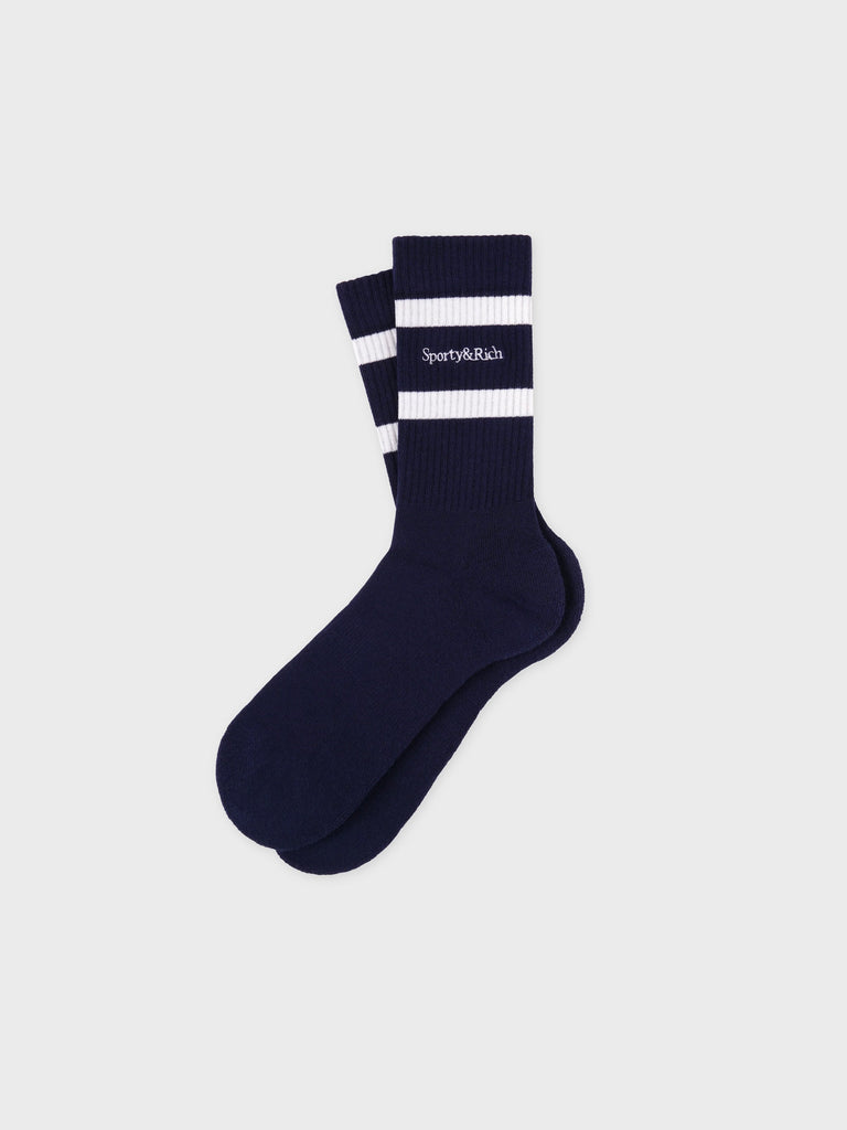 Serif Logo Socks Dark NAVY