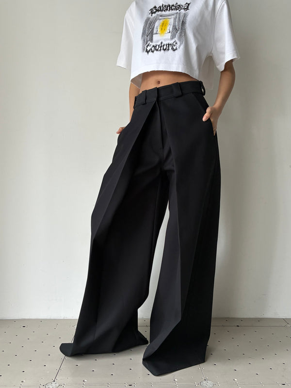 WIDE PANTS BLACK