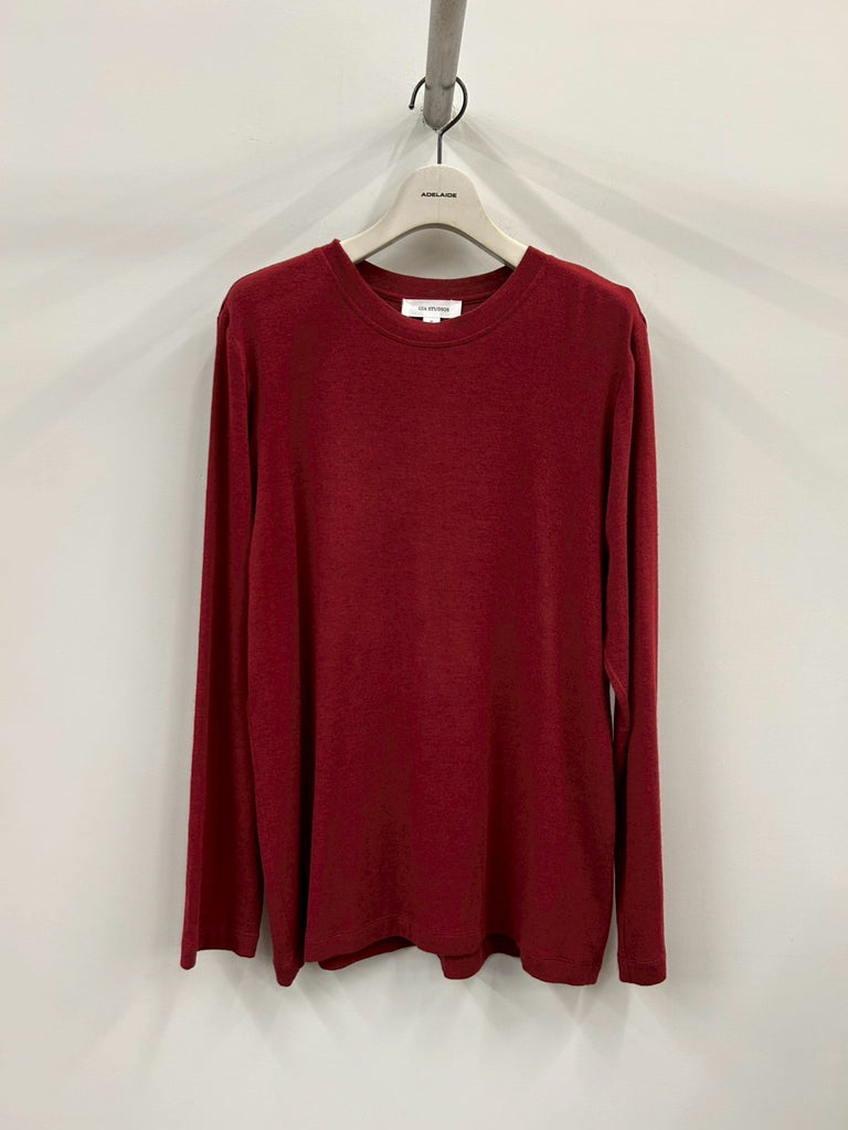 AMIR TEE BURGUNDY