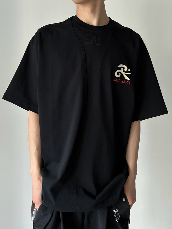 SAVA OVERSIZED LOVE LOCK TEE BLACK