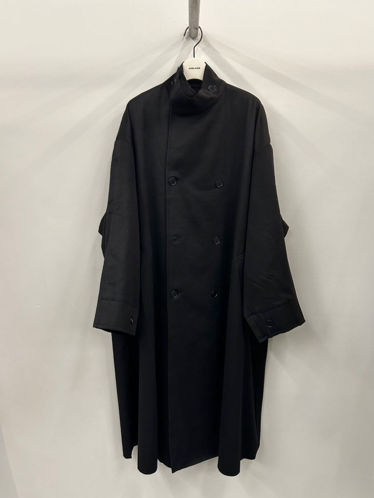 NO.65 HEAVY WOOL OVERSIZED COAT BLACK