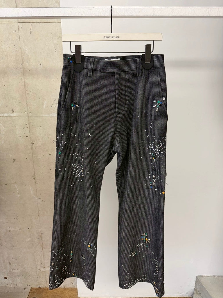 GA**XY PIQUE WORK TROUSERS BLACK