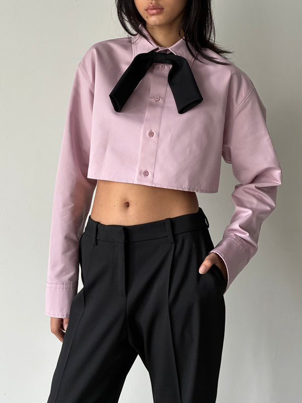 CROPPED SHIRT PINK