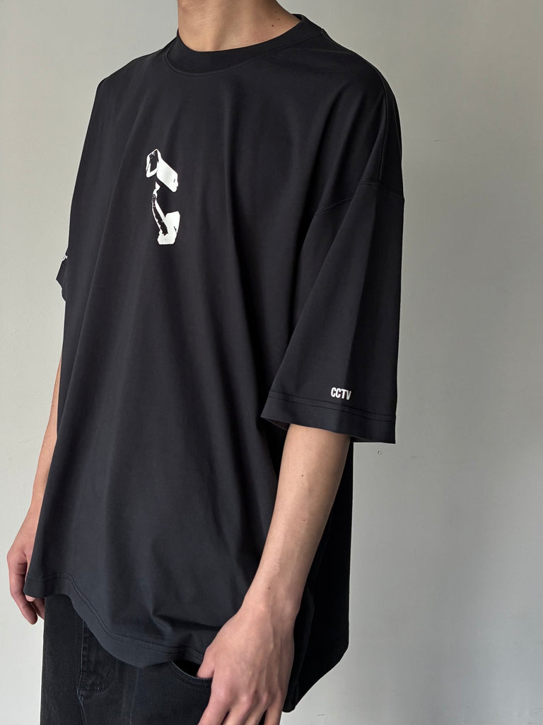 CCTV OVERSIZED T-SHIRT BLACK