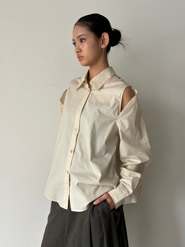 SLIP SHIRT BEIGE