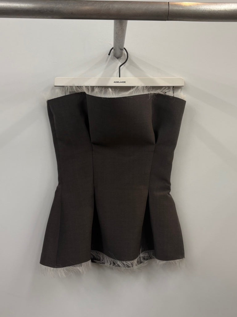 VIVIENNE BLOUSE BROWN