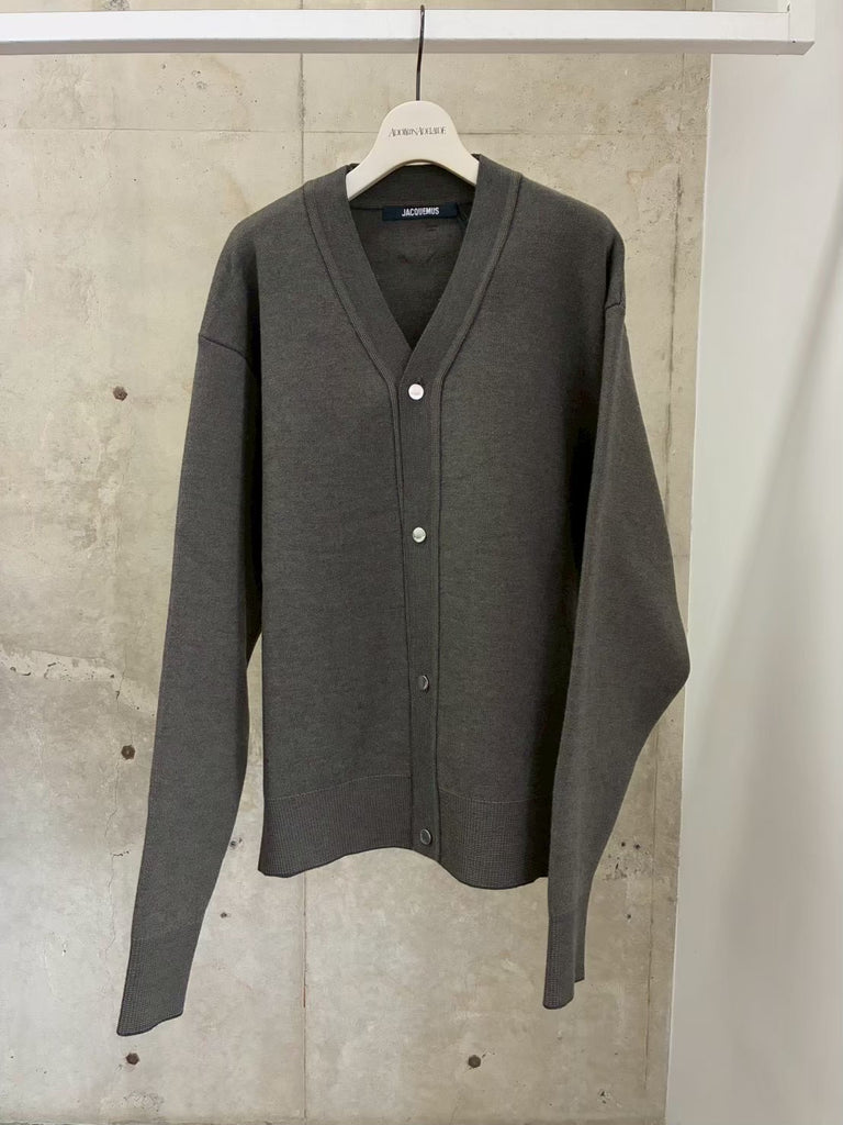 LE CARDIGAN DOPPIO	 KHAKI