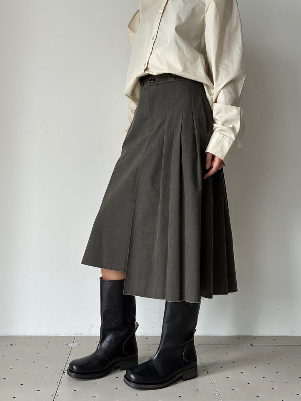 ORIGAMI SKIRT KHAKI