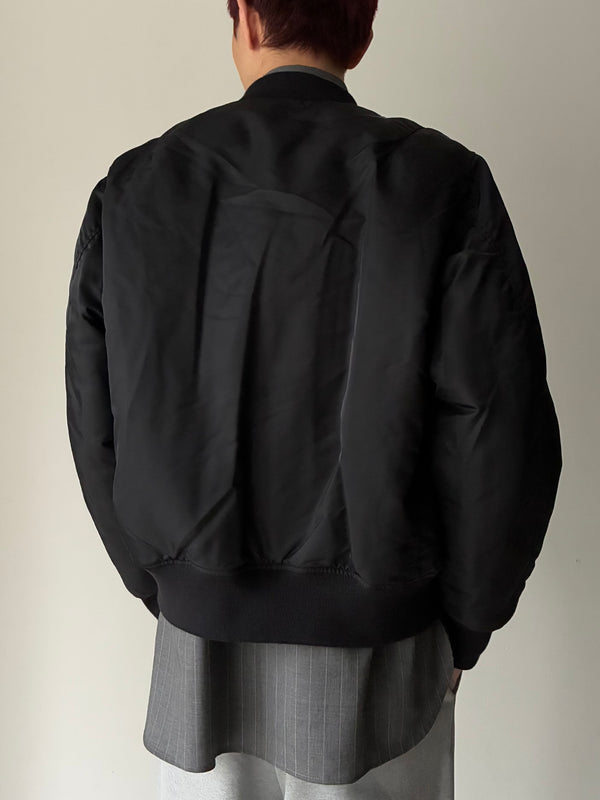 OPERA BOMBER JACKET IN LIMONTA® NYLON BLACK