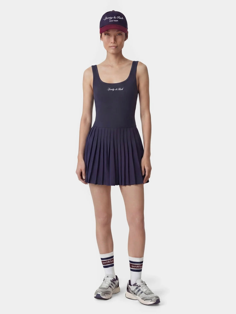 【33SR04DR00975326BL106】Signature Logo Court Dress NAVY