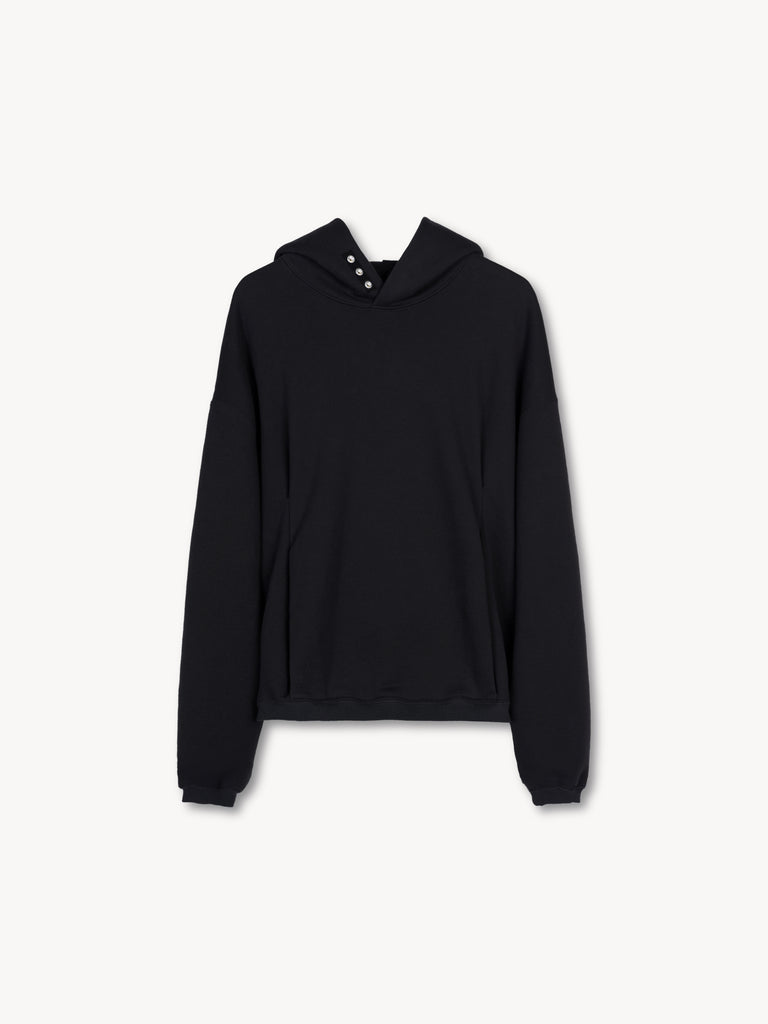【013-B-1212-BK】Rhea Pullover Hoodie in Suvin Cotton
