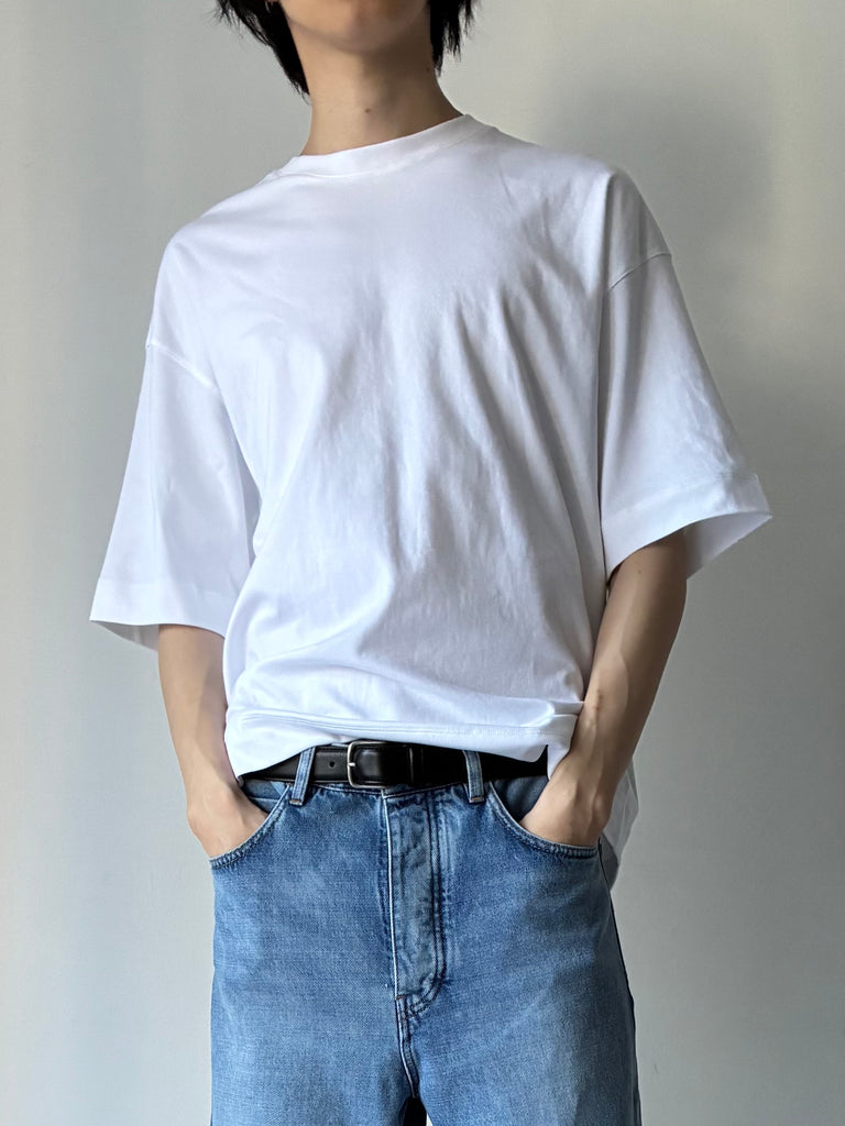 TOTTI T-SHIRT IN SUVIN COTTON WHITE