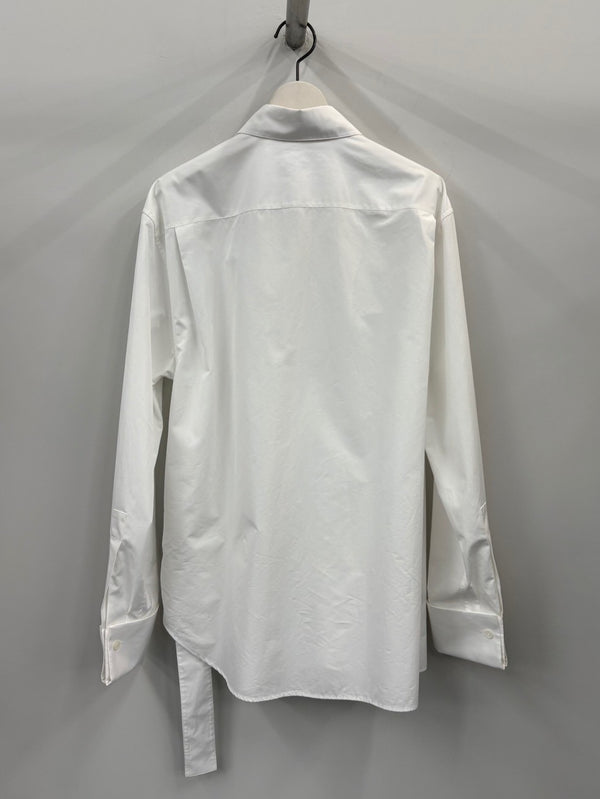 DRAPED SHIRT WHITE