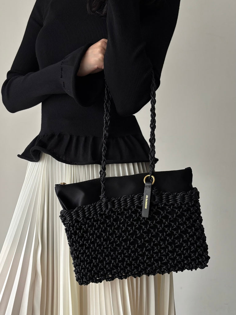 【J07ZH0069P9340】TANGLE NET BLACK