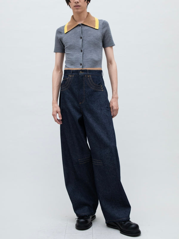 OVERSCALED DENIM INDIGO