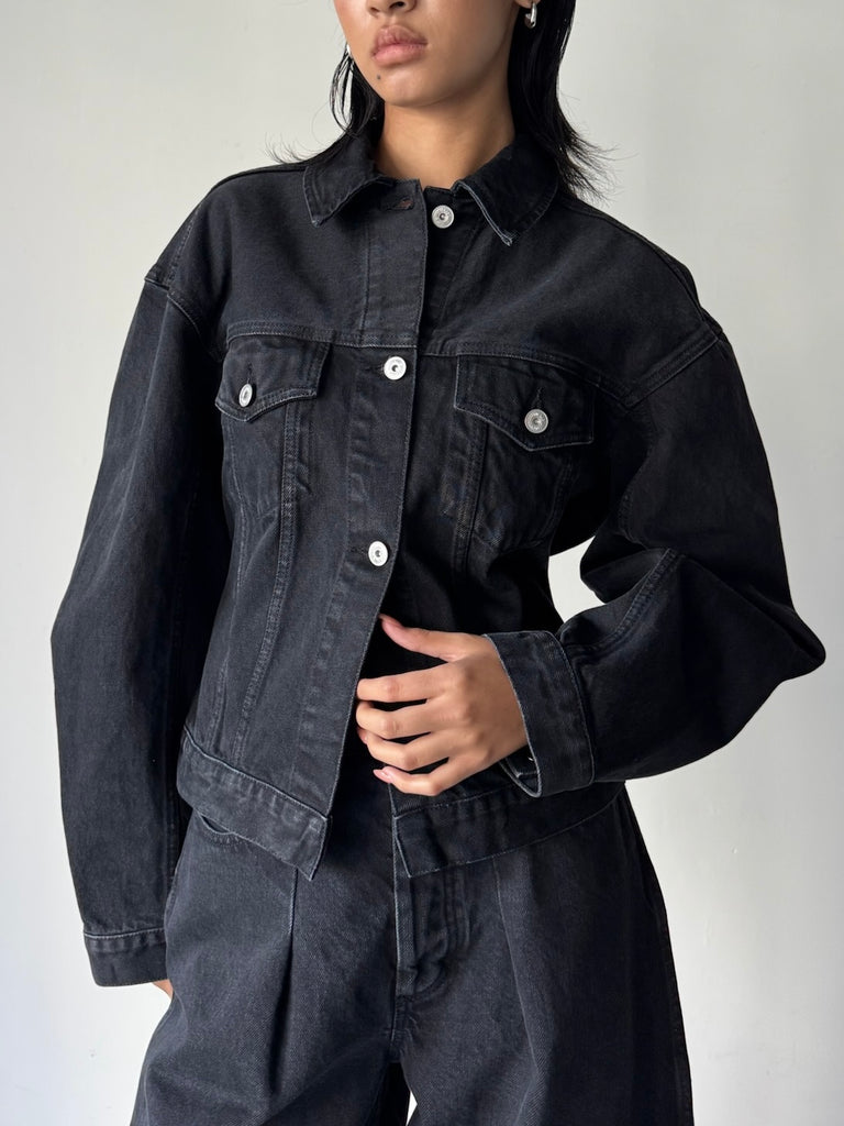 LA VESTE DE-NIMES BLACK