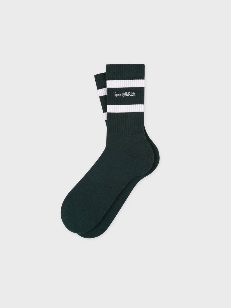 Serif Logo Socks GREEN
