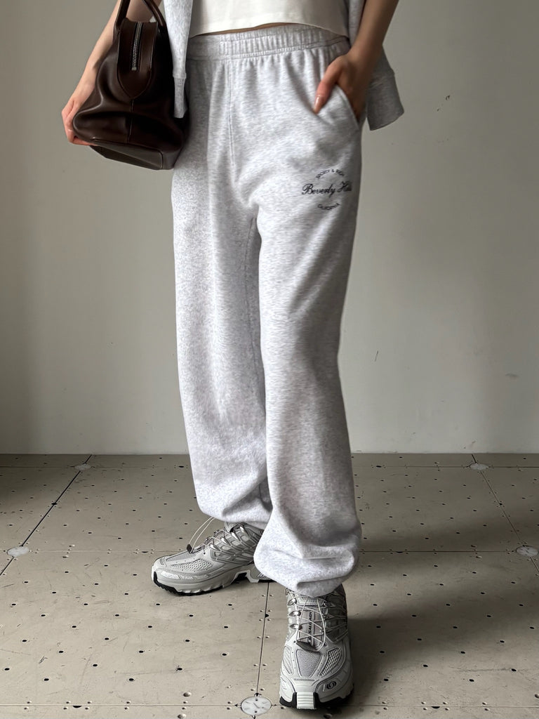 BEVERLY SCRIPT SOFT SWEAPANT GREY