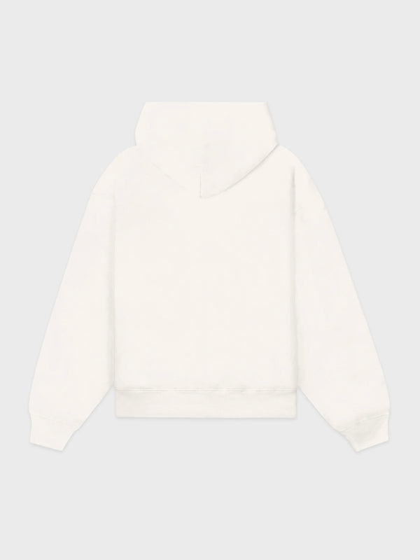 【33SR02ST09476269BL106】Vendome LA Embroidered Zip Hoodie IVORY