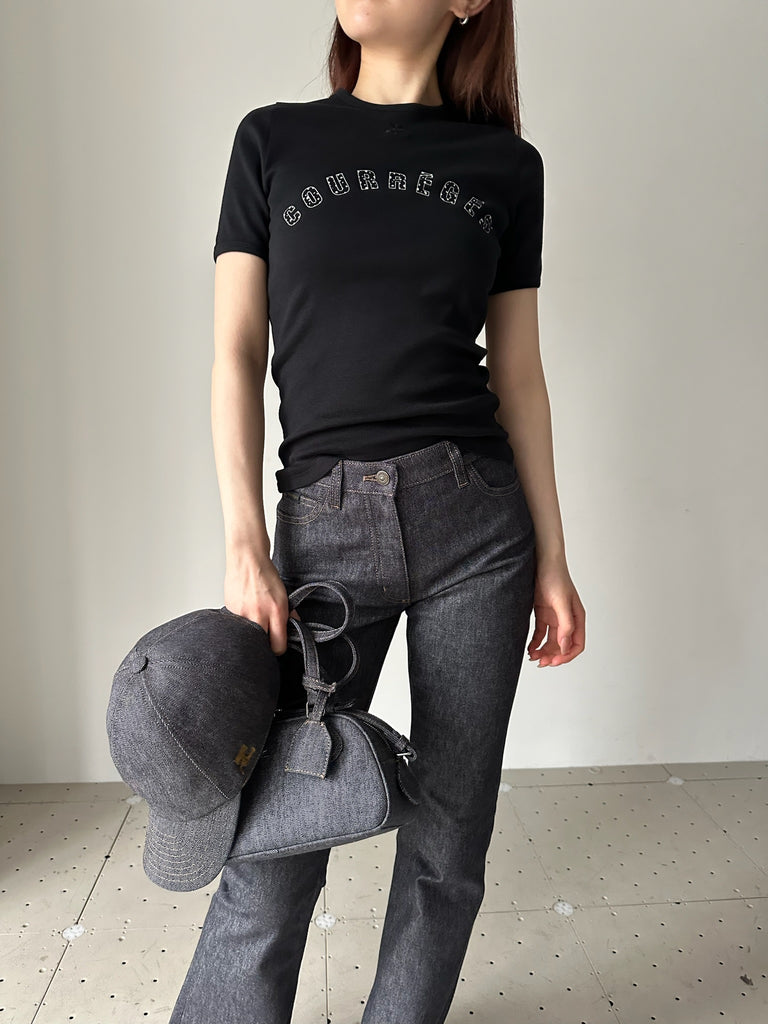 MEDUSA CONTRAST T-SHIRT BLACK