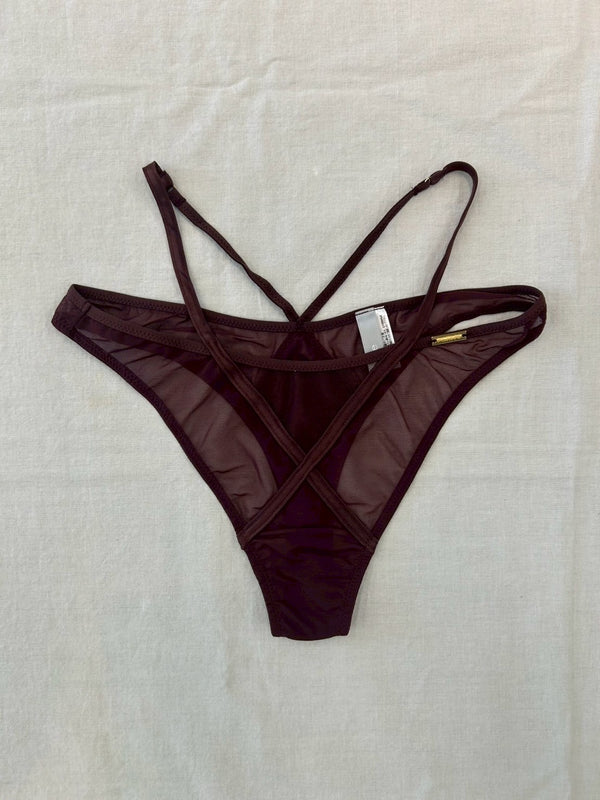 FETICO×YUE SHORTS BURGUNDY