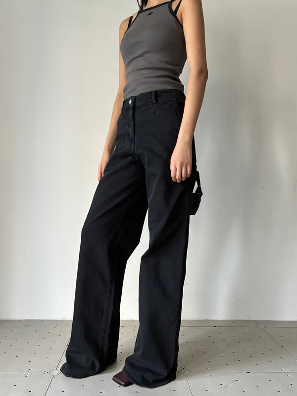 CONTRAST TANK TOP KHAKI