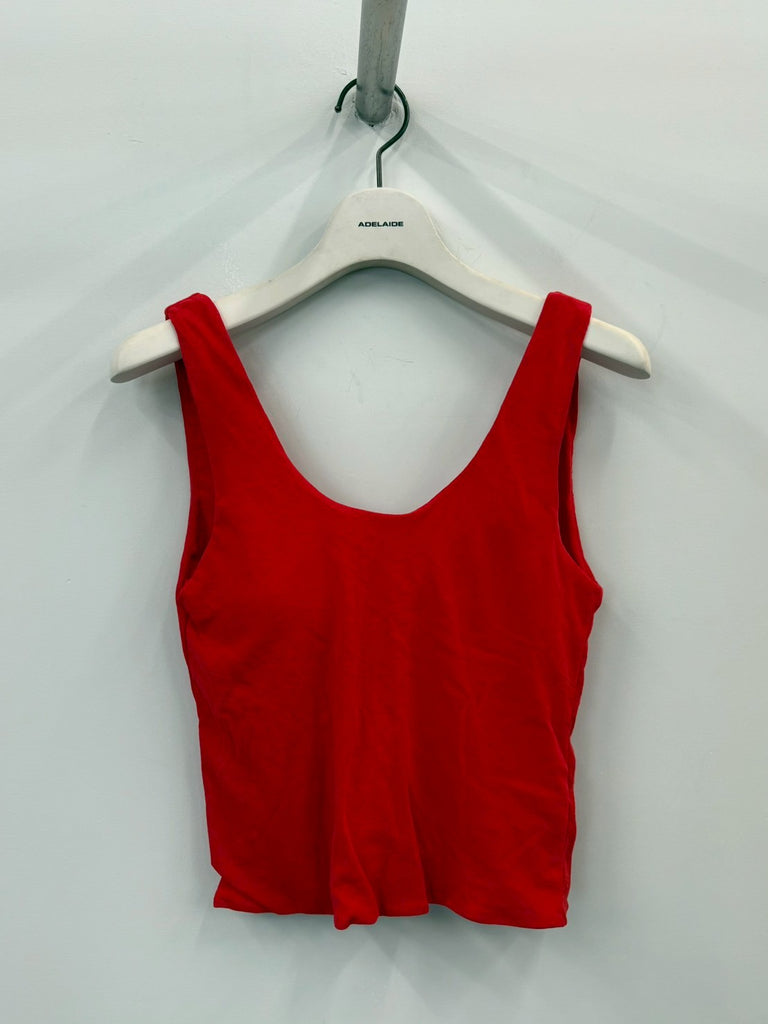 CROPPED CAMISOLE RED