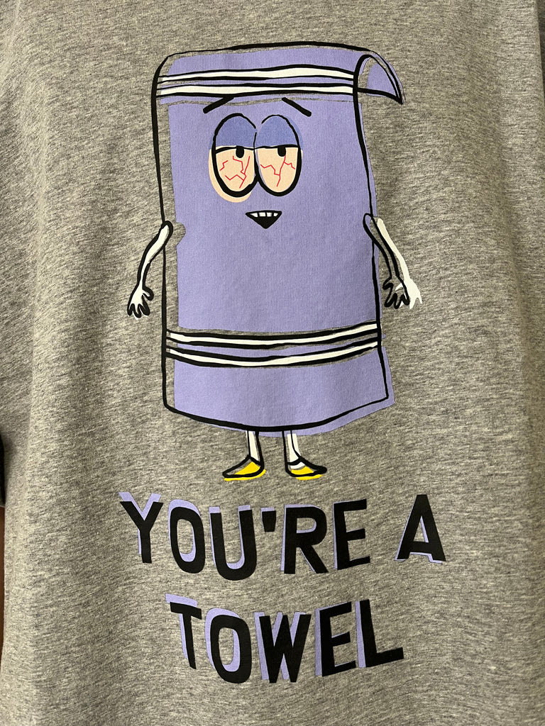 【VETEMENTS】グレー You're a Towel オーバーサイズ Tシャツ VETEMENTS I'M A TOWEL OVERSIZED T-SHIRT GREY ヴェトモン 公式