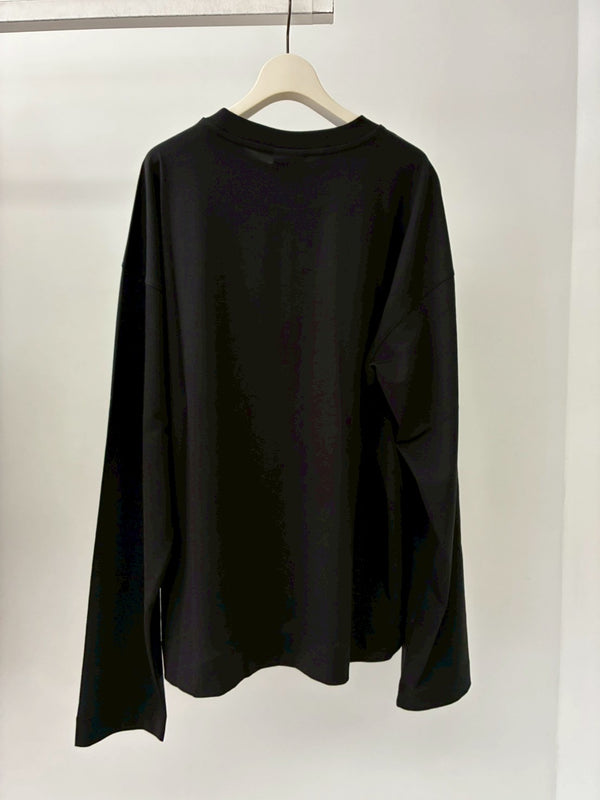 【問い合わせ商品】02040-HEGLAND PR 2603 M.K.LS.T-SHIRT BLACK