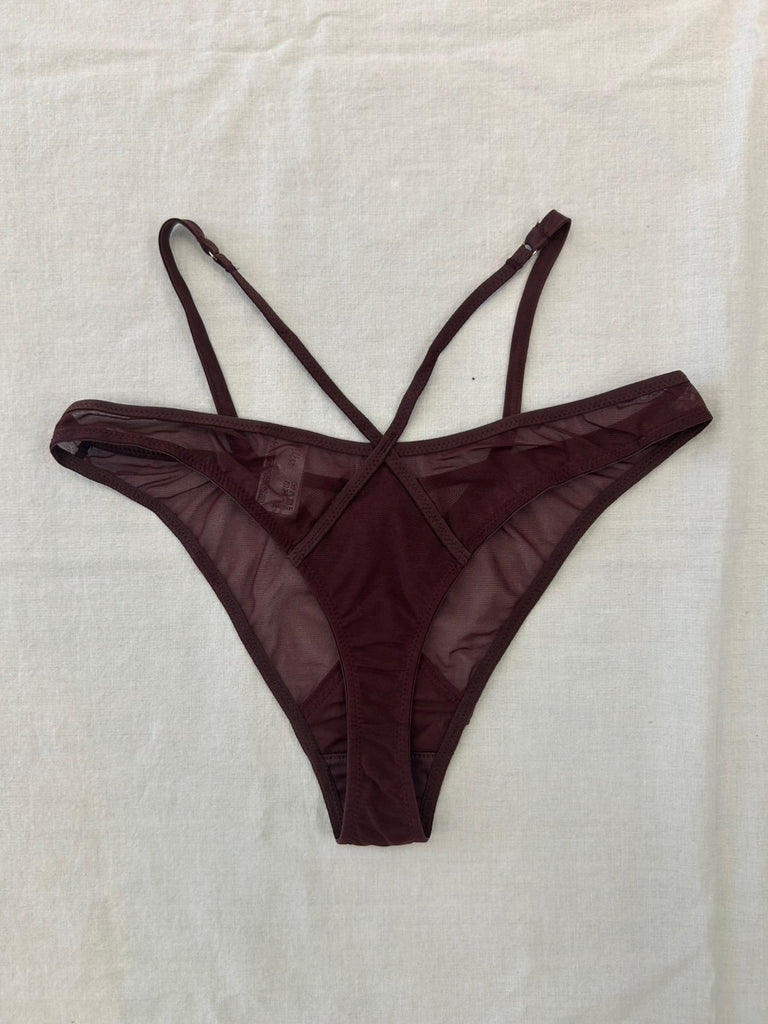 FETICO×YUE SHORTS BURGUNDY