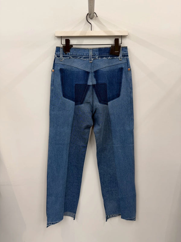 ICONIC CUT-UP JEANS BLUE