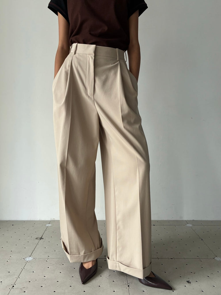 TROUSERS AF BEIGE