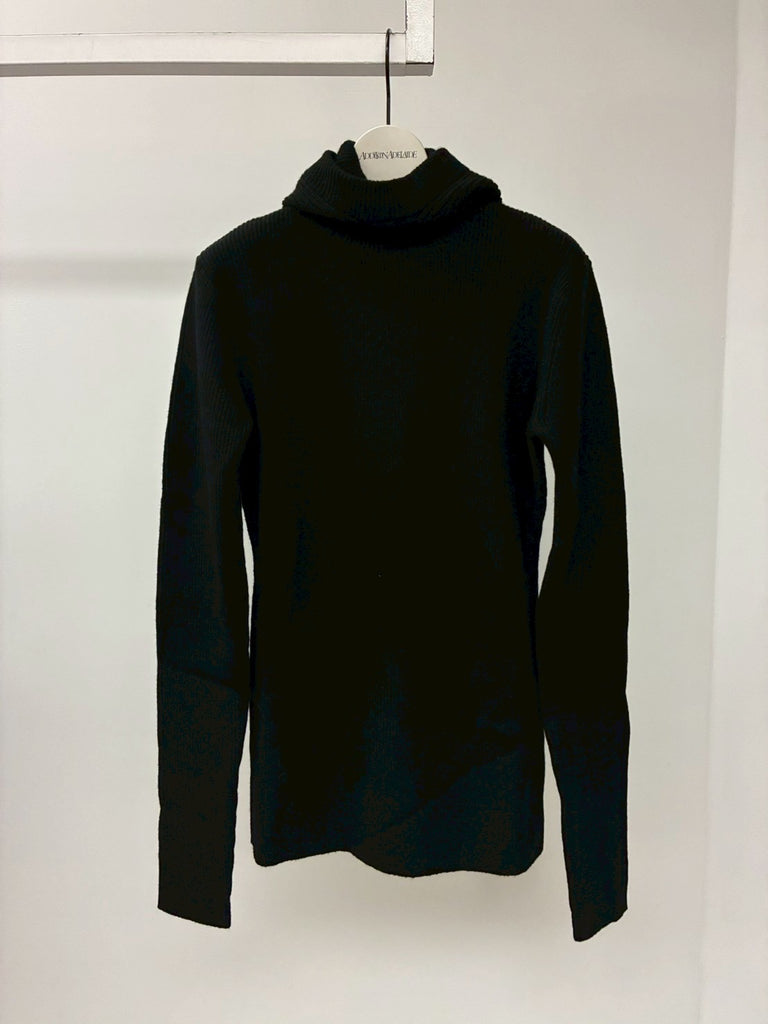 【問い合わせ商品】HOODED KNIT BLACK