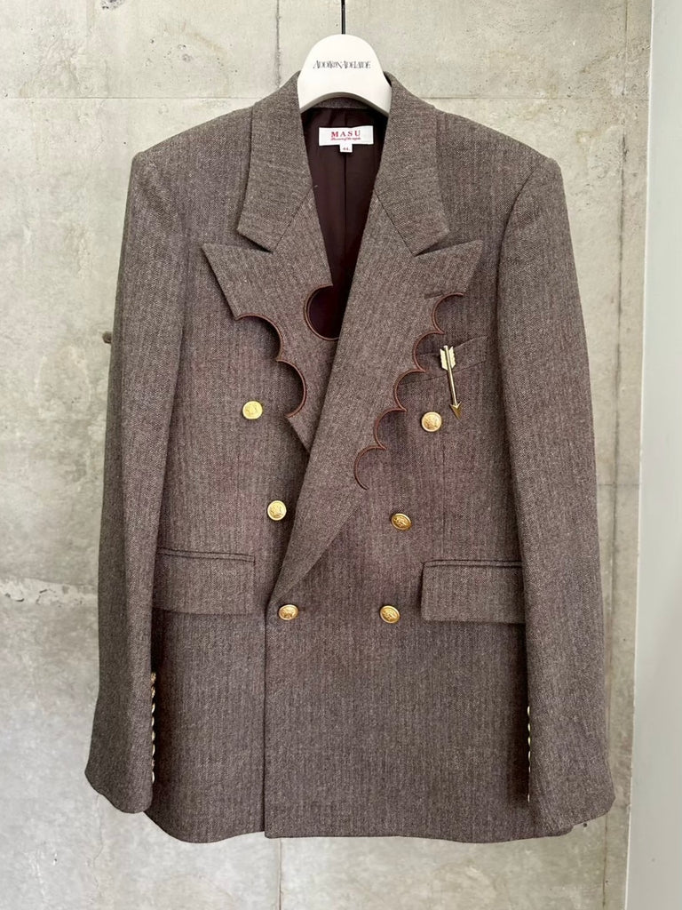 CRATER TAILORED JACKET BROWN