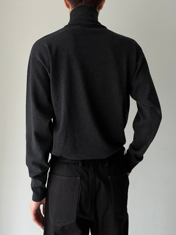HIGH NECK SWEATER BLACK