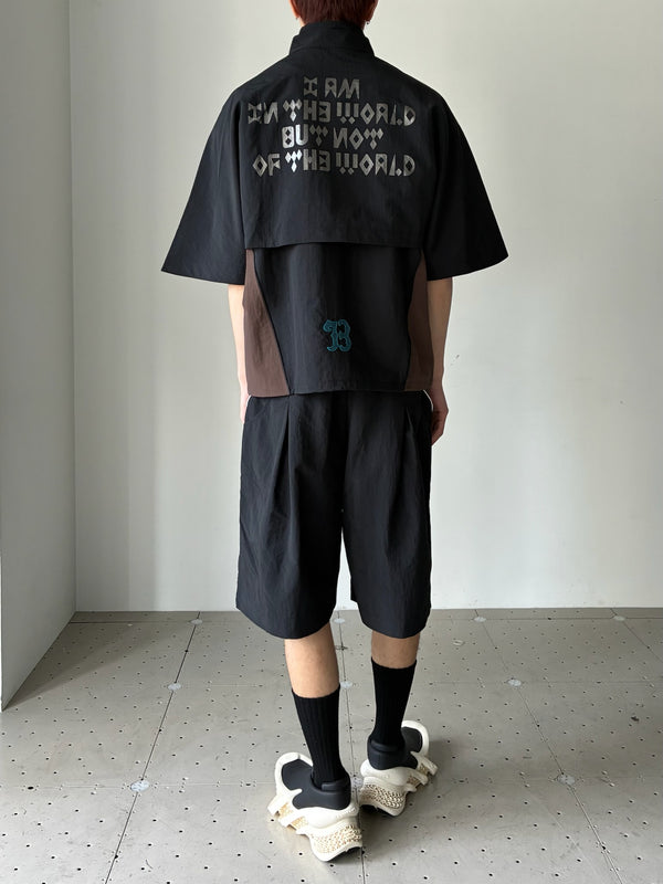 MECHALLE TRACK SHORTS  BLACK