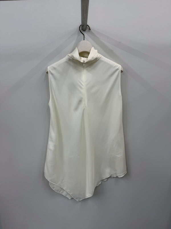 【034-026-WT011】CHAMBRAY TOPS WHITE