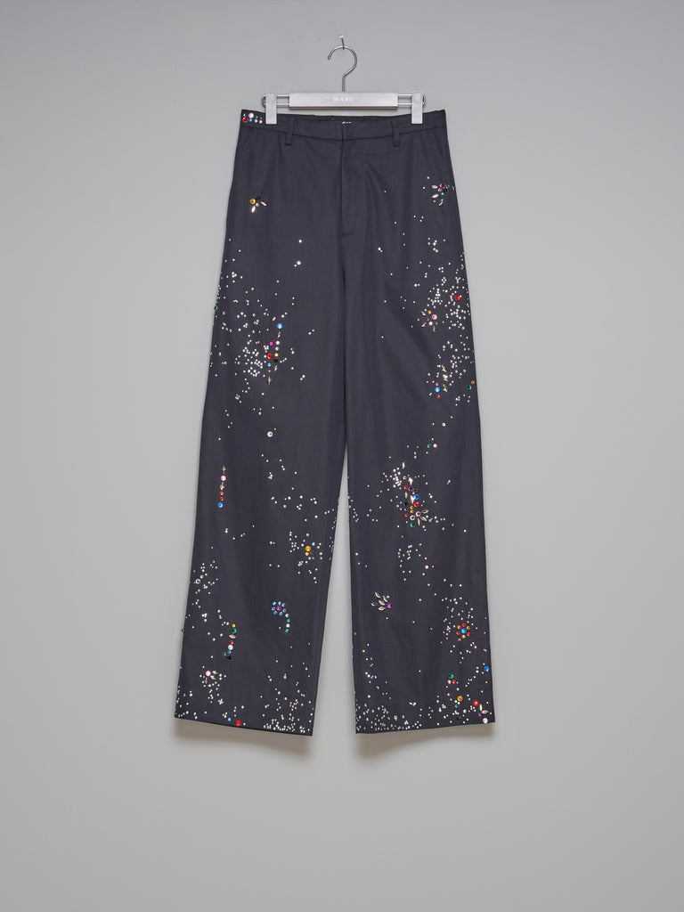 【問い合わせ商品】GALAXY STRAIGHT TROUSERS NAVY