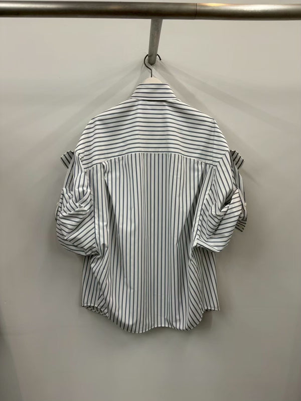 TUCKED SLEEVE SHIRT MULTI