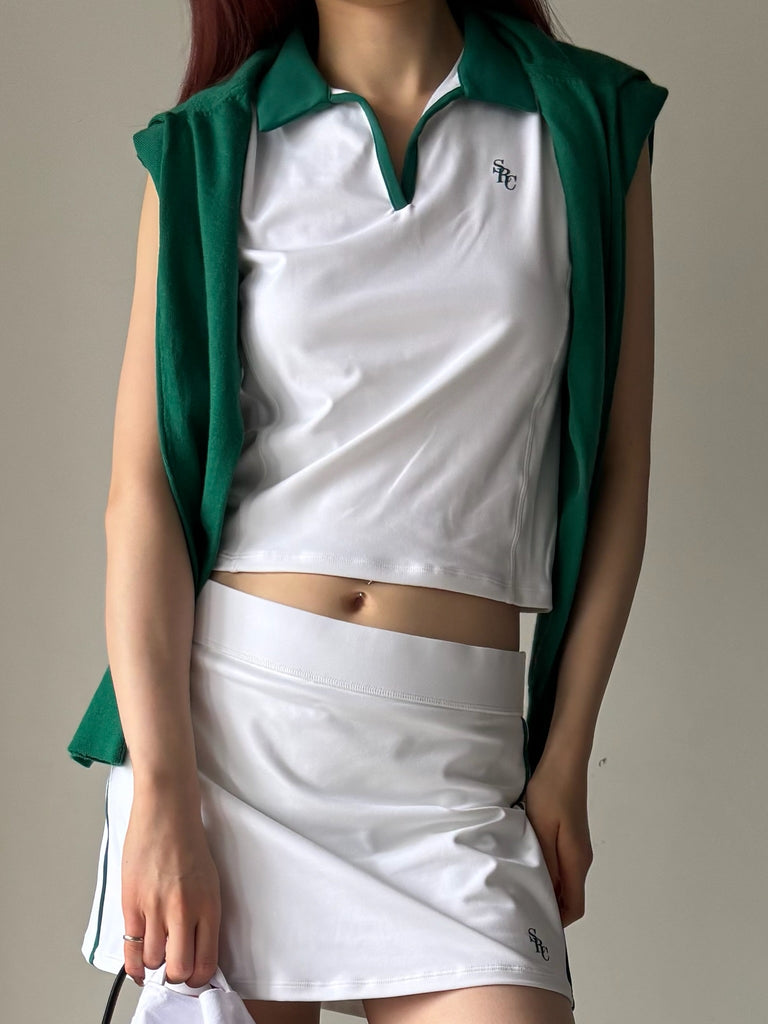 SRC SPORTS POLO VEST WHITE