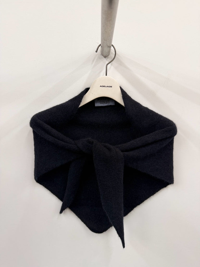 【S19-347 (S19)】NO.347 CASHMERE SILK SCARF BLACK