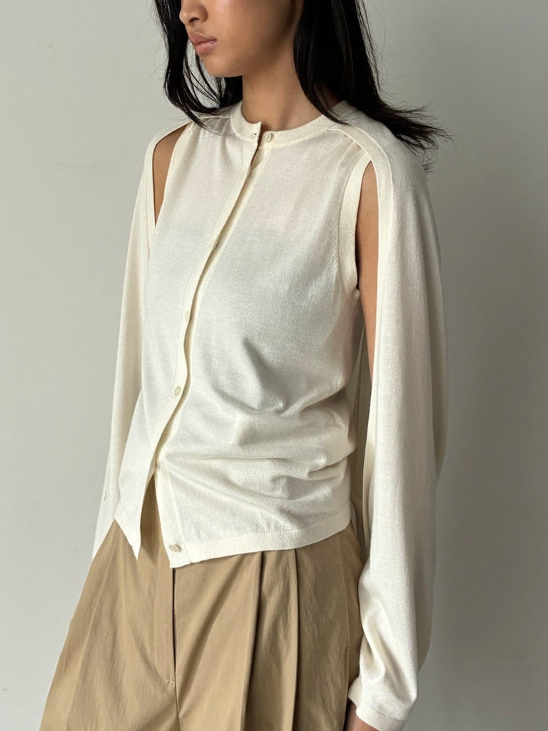 AERON CARDIGAN WHITE