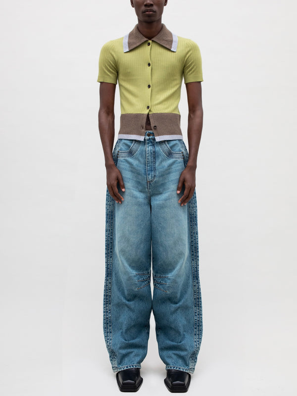 OVERSCALED DENIM LIGHT BLUE